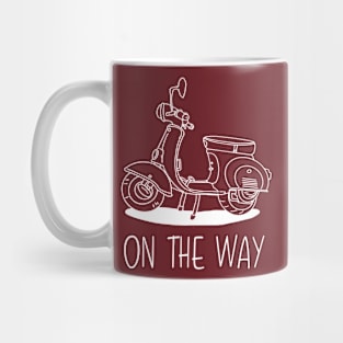 vintage car cartoon drawing r Mug